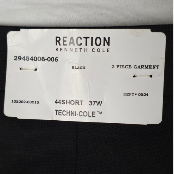 Kenneth Cole Reaction Tuxedo Pants Mens 37X32 Navy Straight Leg Suit Trouser NWT - Picture 6 of 6